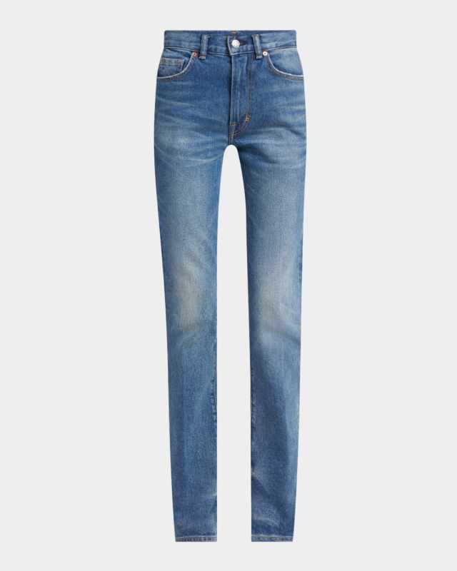 Japanese Stonewashed Denim Flare Pants